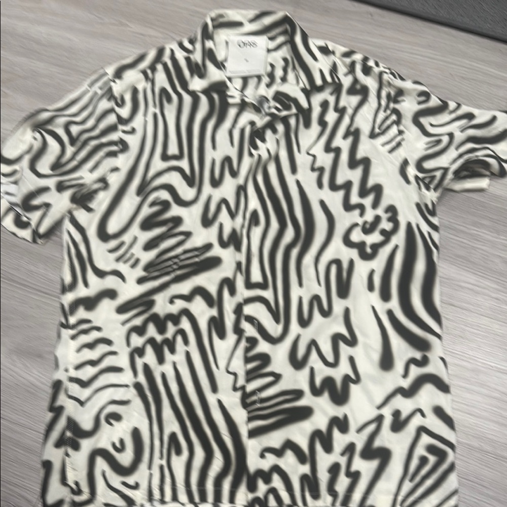 Oas med viscose camp shirt